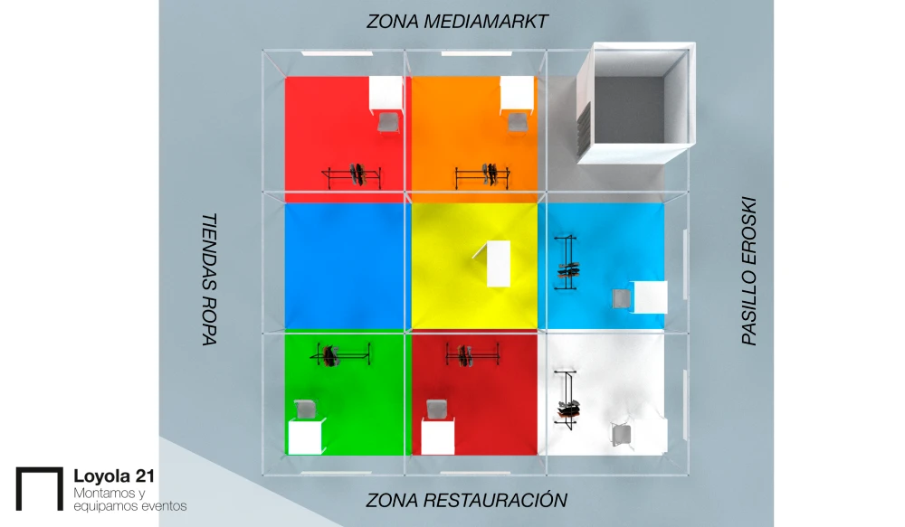 Proyecto montaje de stands garbera